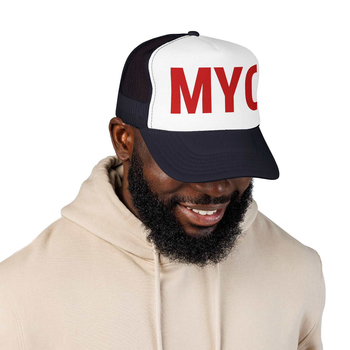 MYC Foam Trucker Hat — Bold Logo Mesh Cap