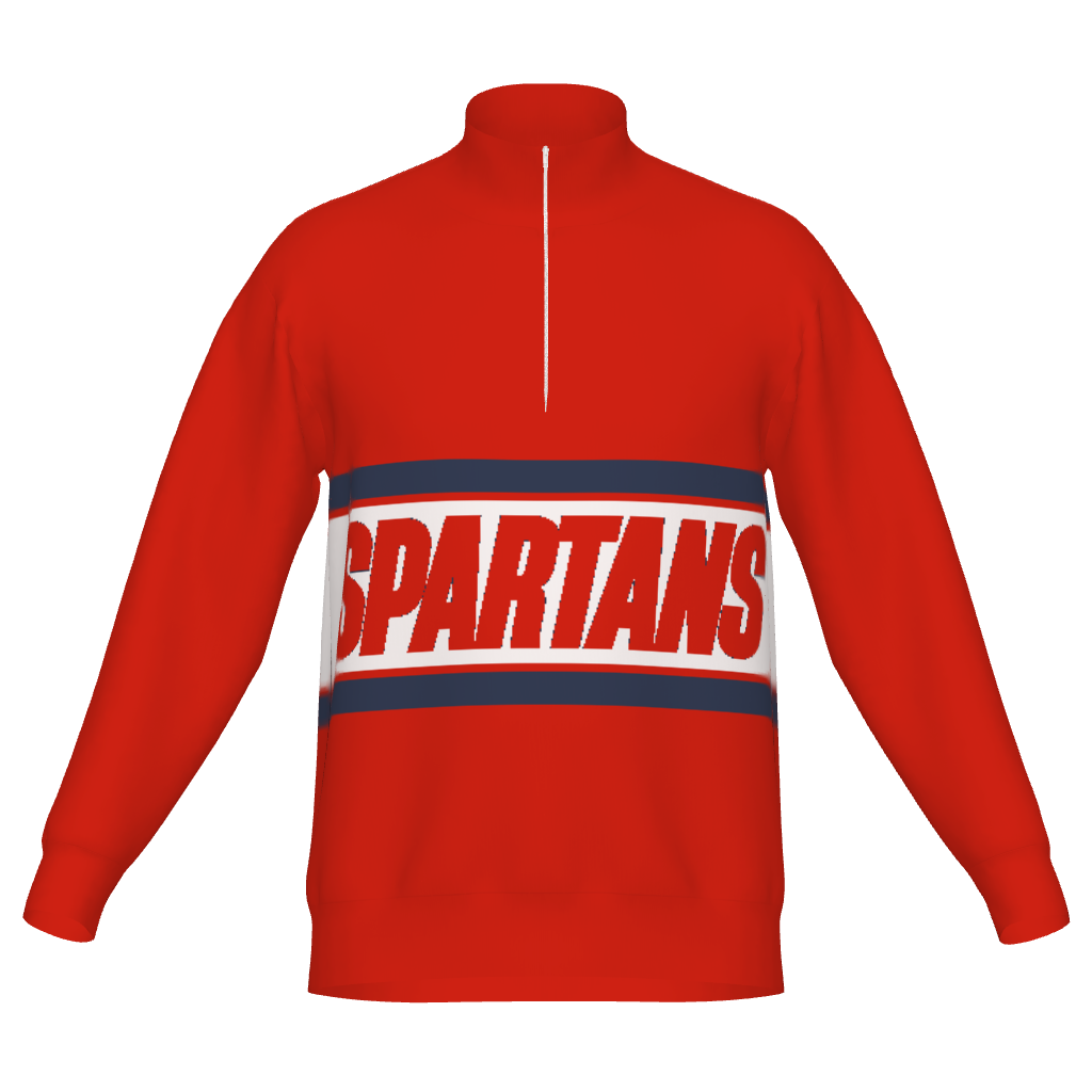 Spartans Quarter-Zip Sweater