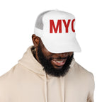 MYC Foam Trucker Hat — Bold Logo Mesh Cap