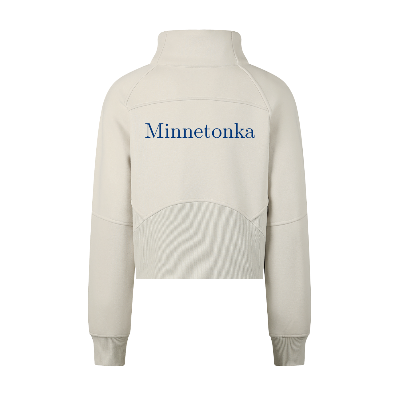 Cropped Half-Zip Sweatshirt