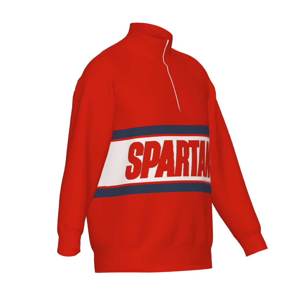 Spartans Quarter-Zip Sweater