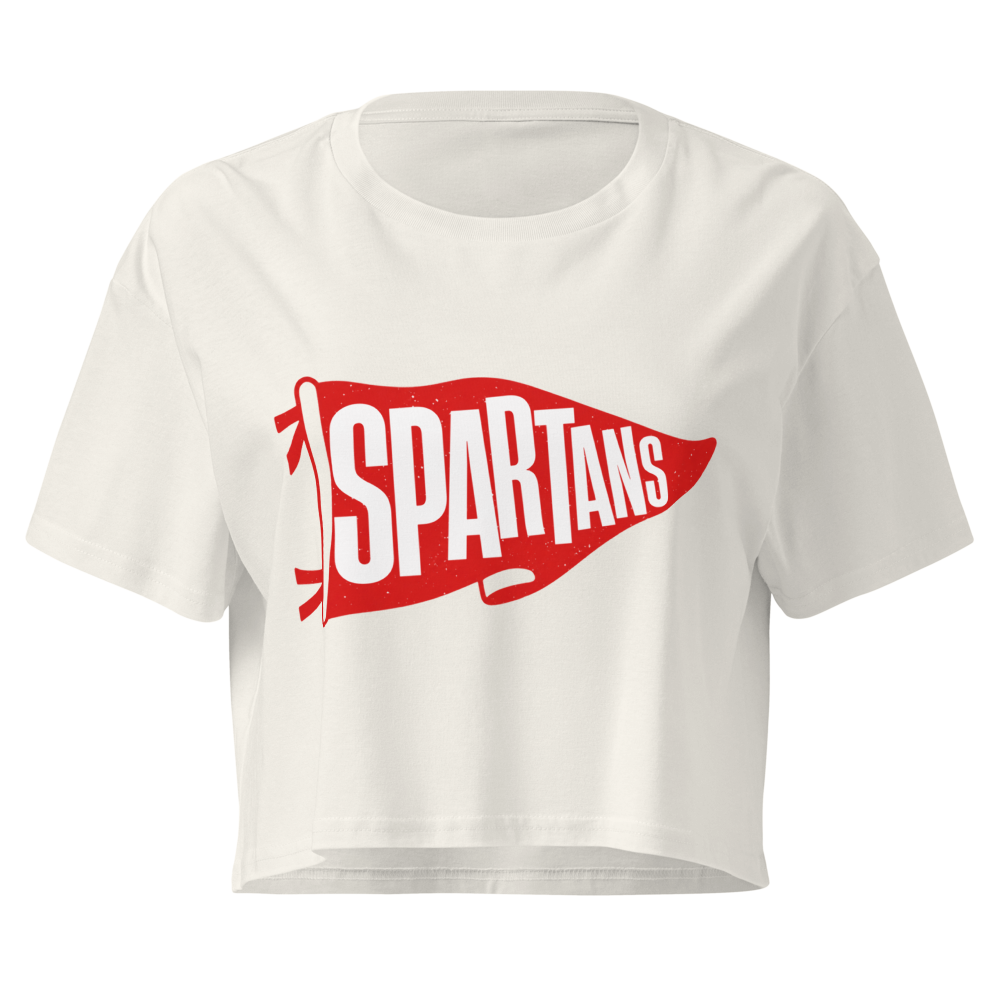 Spartans Pennant Crop Top
