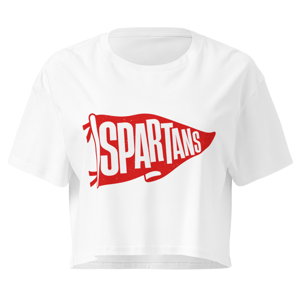 Spartans Pennant Crop Top