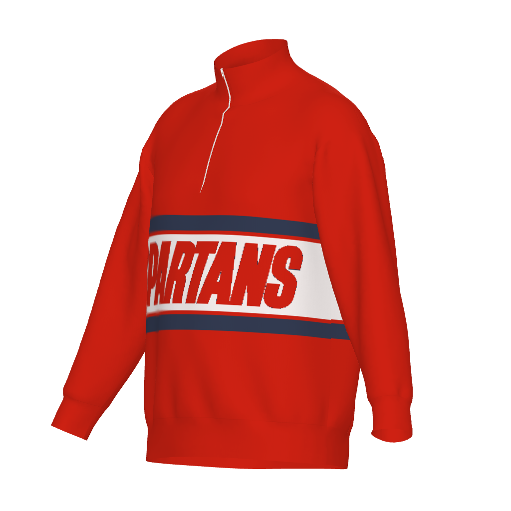 Spartans Quarter-Zip Sweater