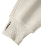 Essentials Cream Cropped Half-Zip Sweatshirt