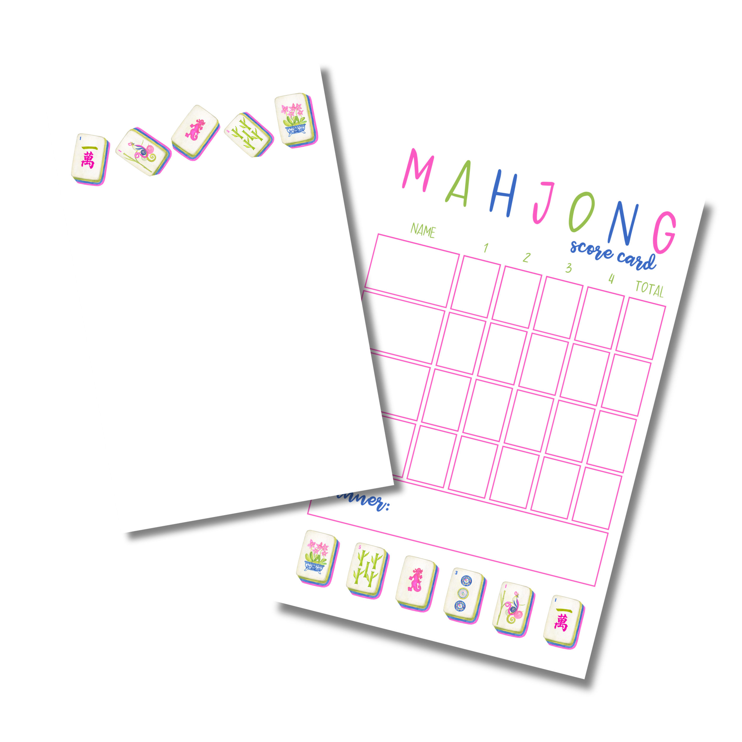Mahjong Notepad Set