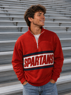 Spartans Quarter-Zip Sweater